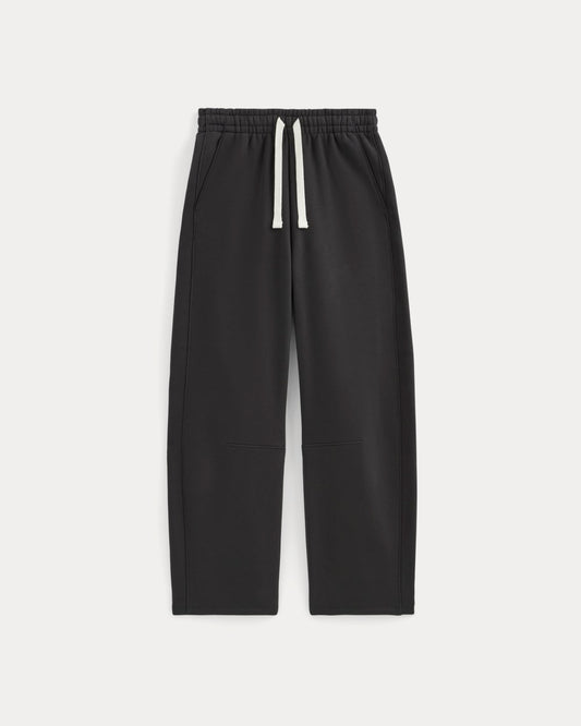 Luxe Fleece Barrel Sweatpant | Black
