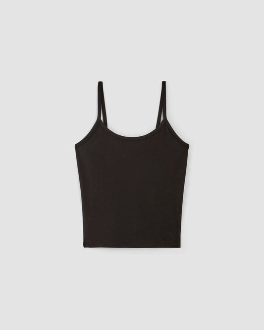 The Supima® Form Spaghetti Strap Cami | Black