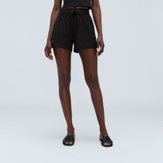 The Seersucker Boxer Short | Black