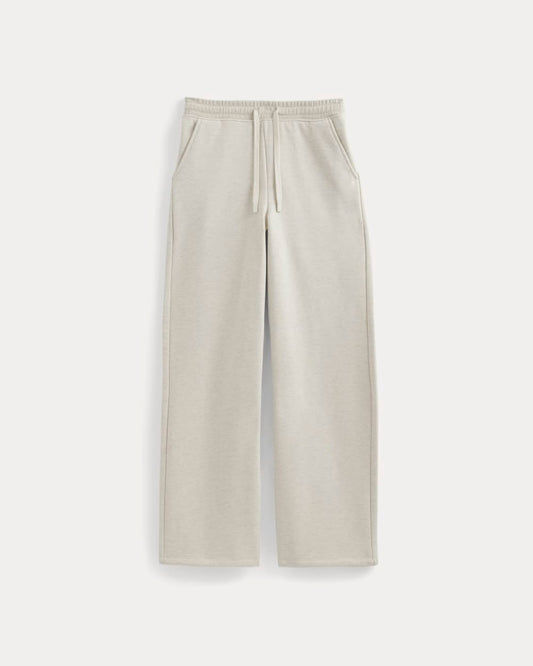 Luxe Fleece Wide-Leg Sweatpant | Heathered Oat