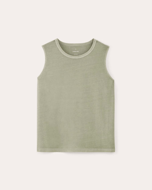 The Boyfriend Tank in Essential Cotton | Seagrass