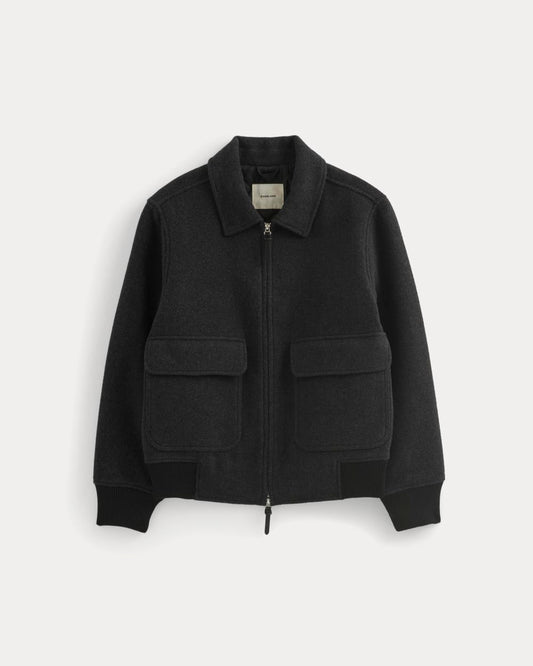 ReWool Flight Jacket | Heather Charcoal