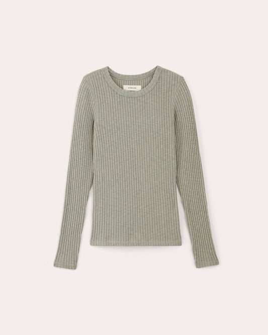 The Cozy Rib Long-Sleeve Tee | Sage Green