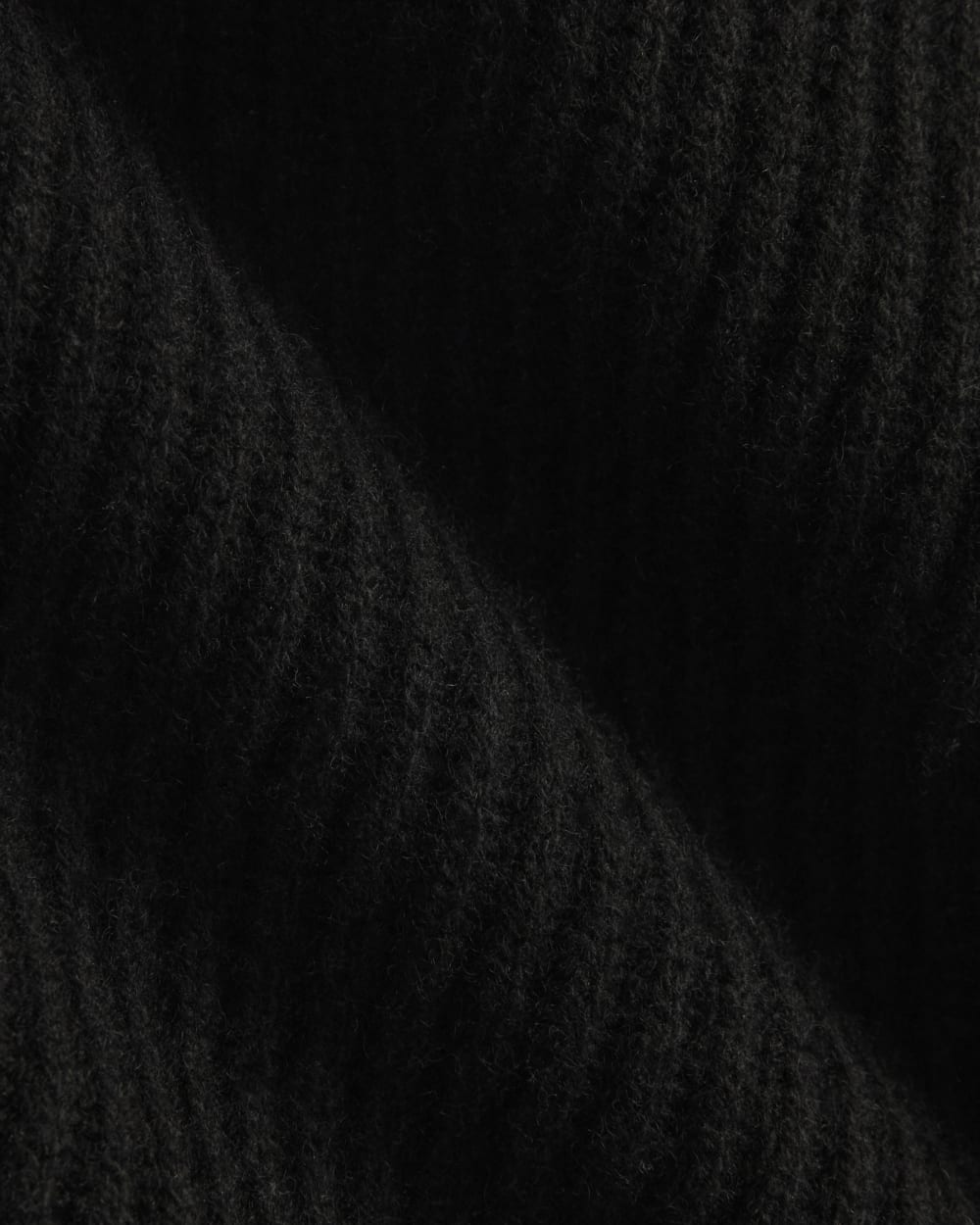 The Cocoon Crew in Wool Cashmere | Black