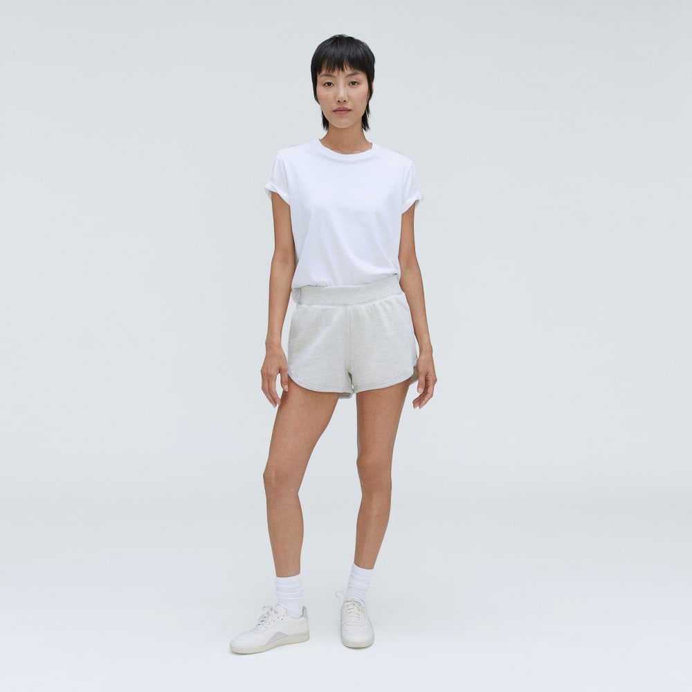 The Track Sweatshort | Light Heather Grey