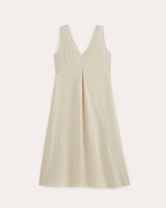 The V-Neck Dress in SoftLuxe | Sandshell