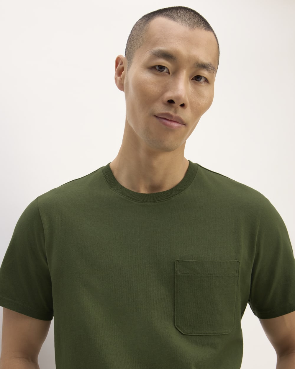 The Premium-Weight Pocket Tee | Uniform | Deep Moss Green