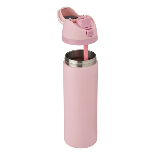 Owala FreeSip 24 fl. oz. Rose Quartz BPA Free Water Bottle with Spout Lid