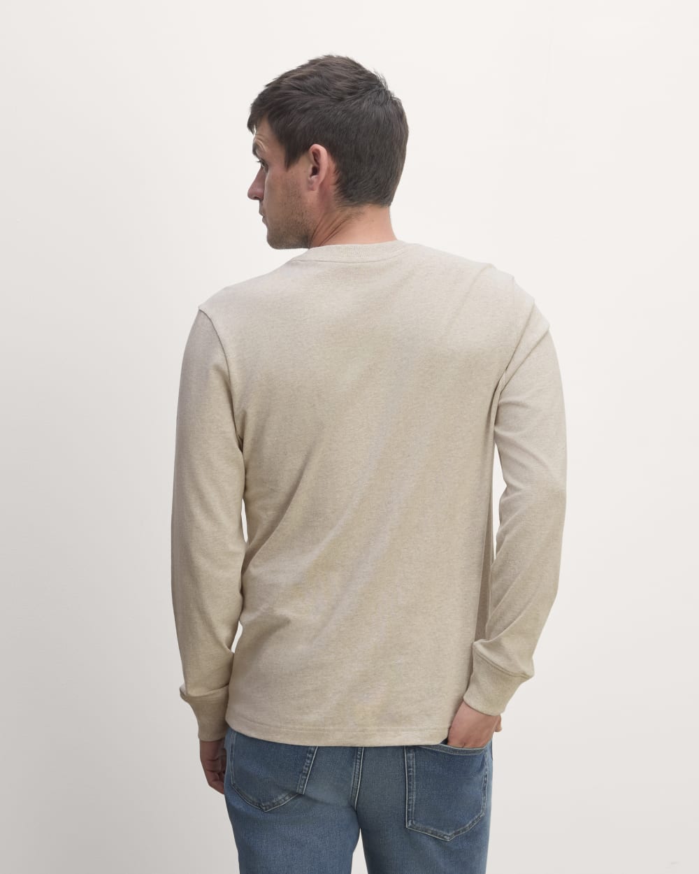 The Premium-Weight Relaxed Crew | Heathered Oatmeal