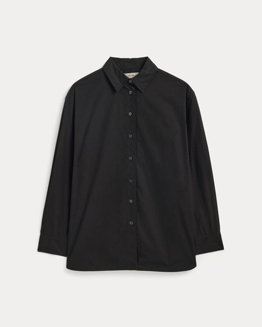 The Boyfriend Shirt in Ultrasoft Cotton | Black