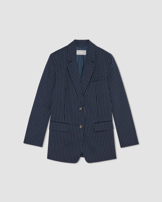 The Oversized Blazer in Buttersmooth | Navy / Bone
