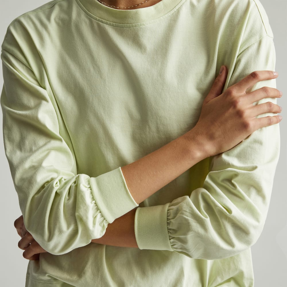 The Organic Cotton Long-Sleeve Tee | Seafoam Green