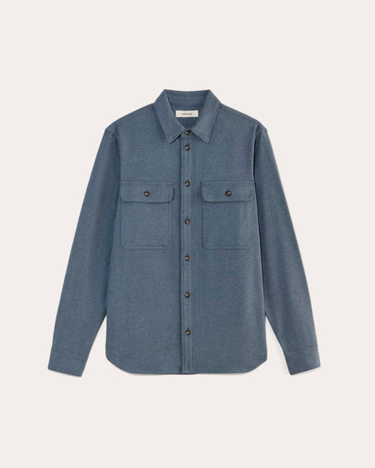 The Heavyweight Overshirt | Uniform | Heather Midnight Navy