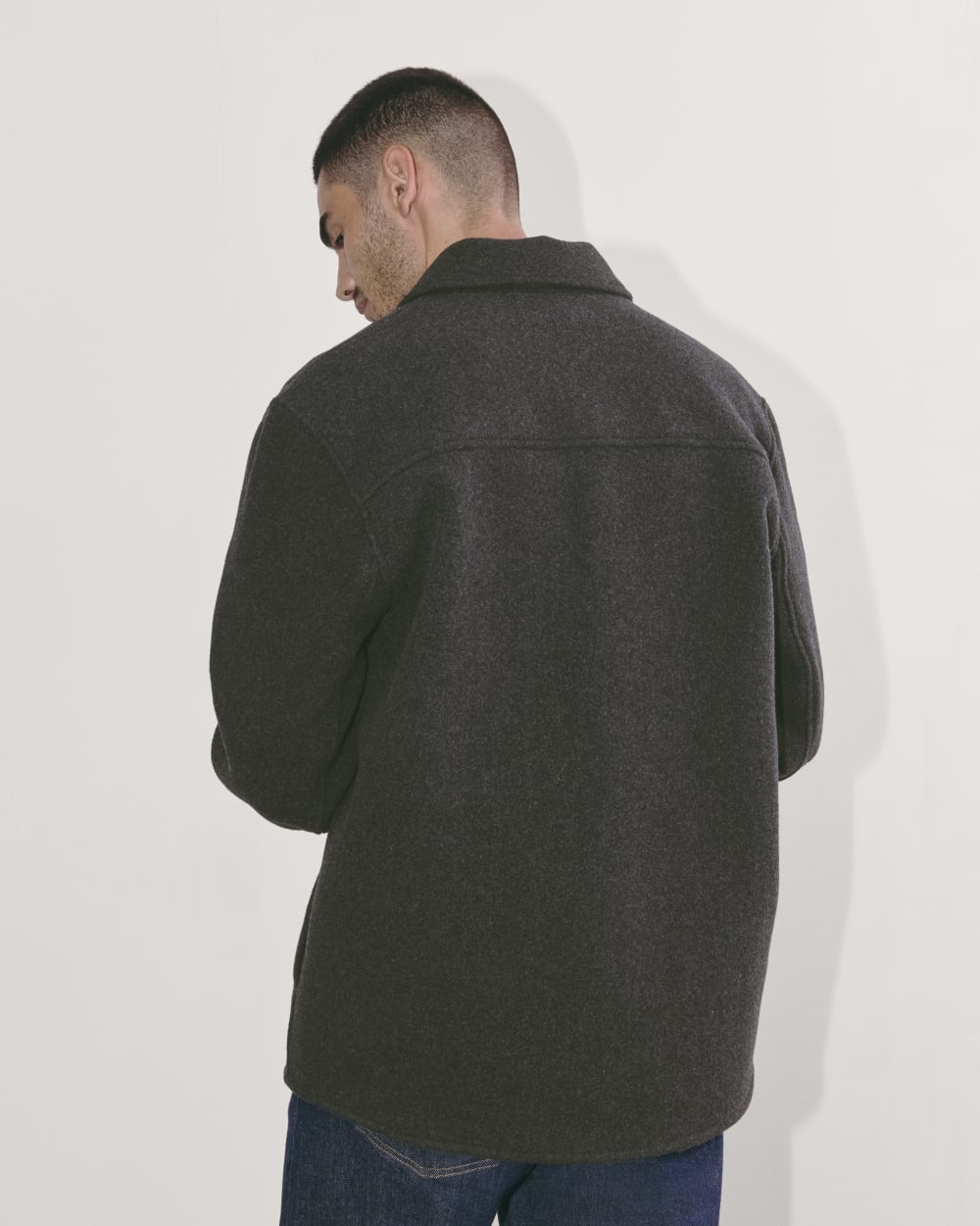 The Wool Overshirt | Heather Charcoal