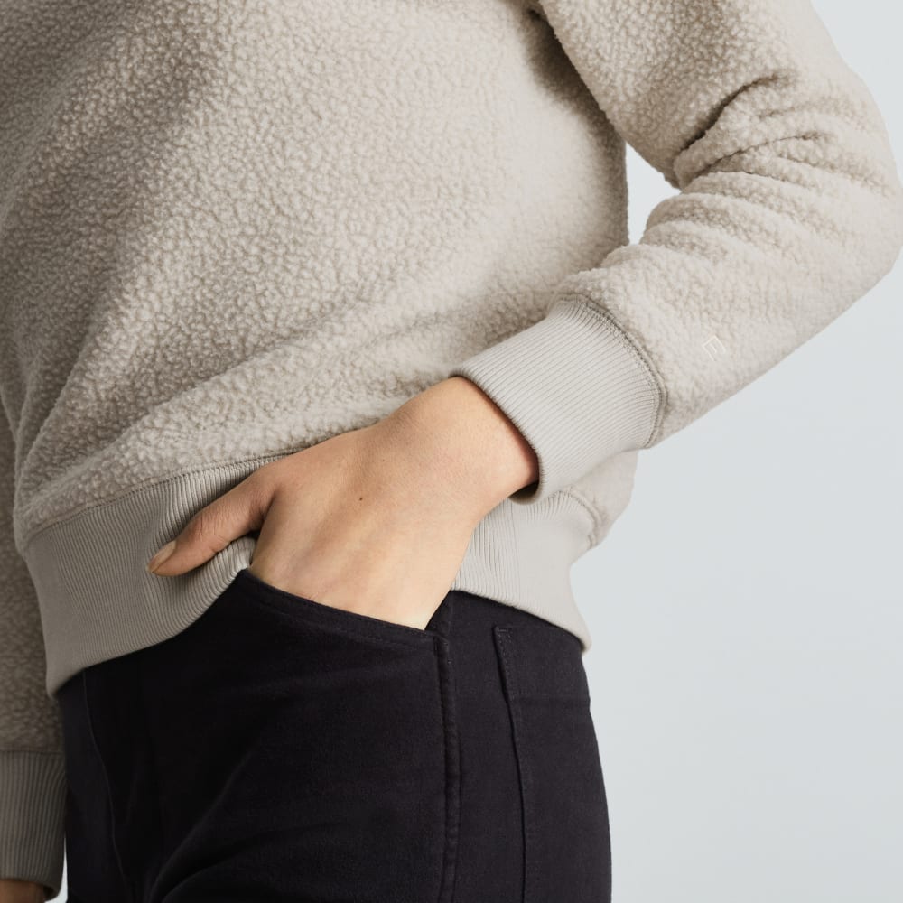 The ReNew Fleece Raglan Sweatshirt | Sandstone