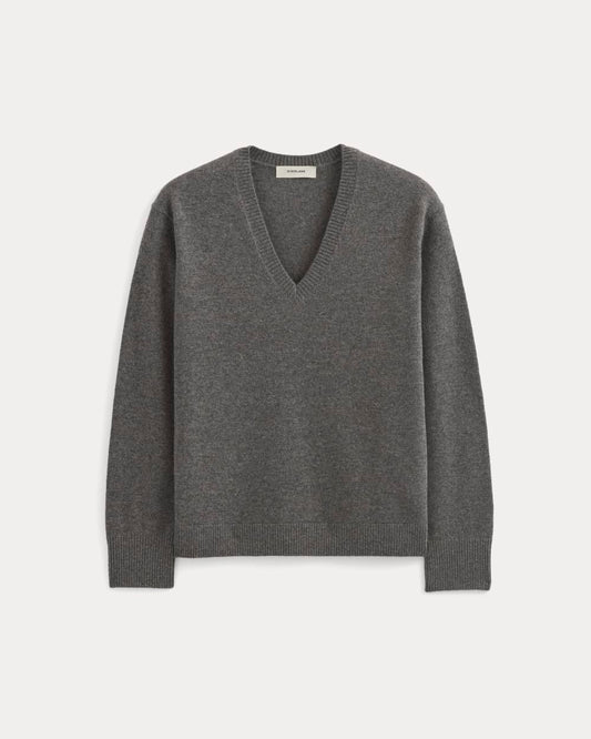The Classic V in Cashmere | Heather Charcoal