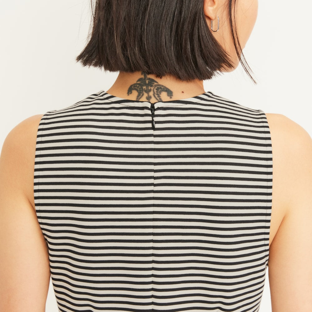 The Dream '90s Shift Dress | Parchment / Black