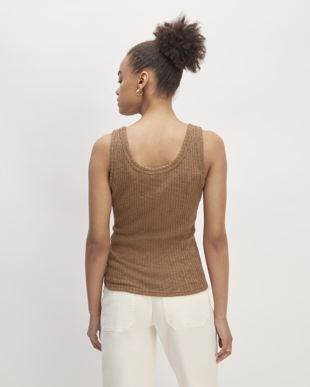 The Cozy Rib Tank | Carob Brown