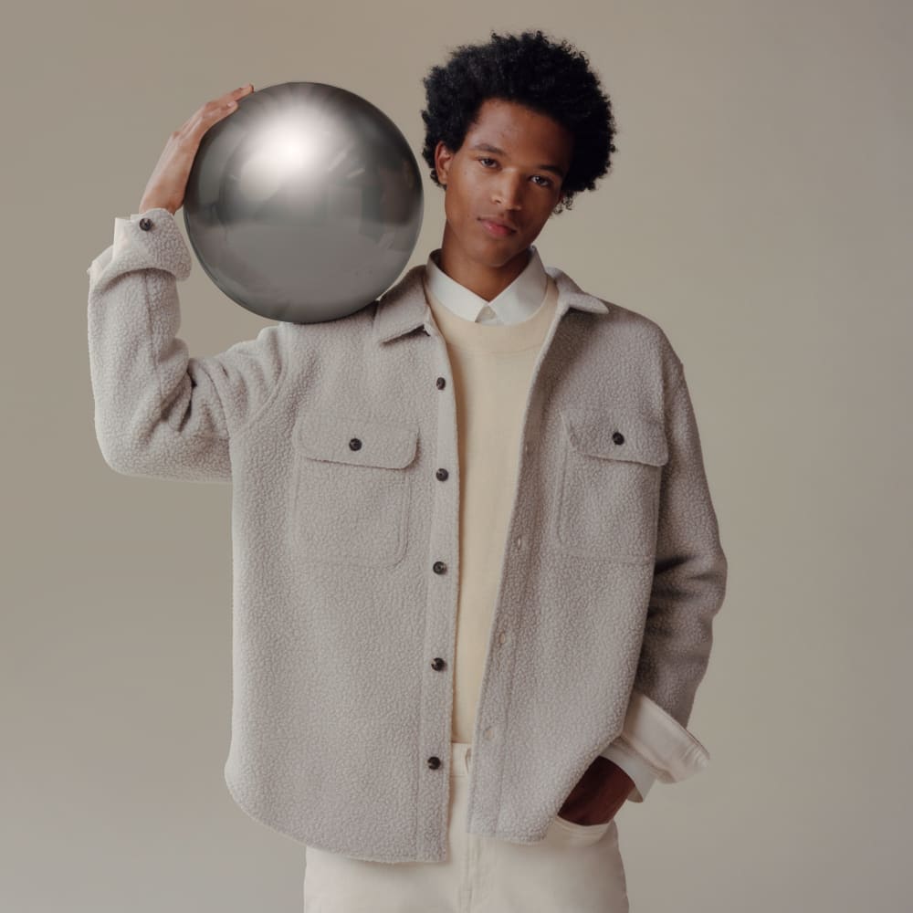 The Merino-Blend Crewneck Sweater | Off White