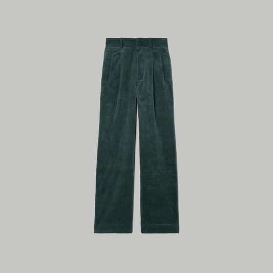 The Corduroy Way-High® Drape Pant | Evergreen