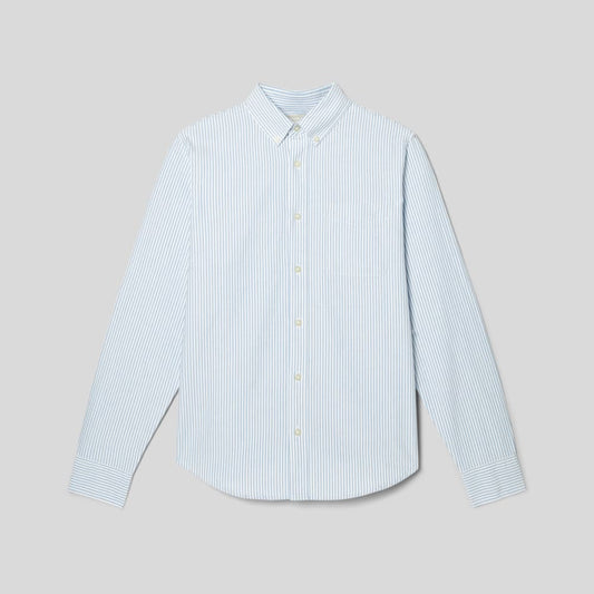 The Classic Oxford Shirt | White / Blue | Tall