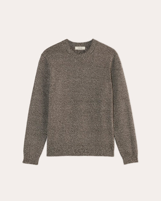 The Classic Sweater in Everyday Cotton | Canvas / Black Twist