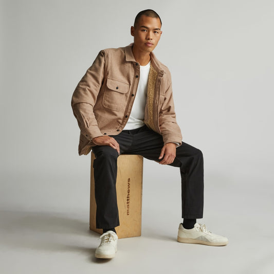 The ReNew Fleece-Lined Heavyweight Overshirt | Mushroom