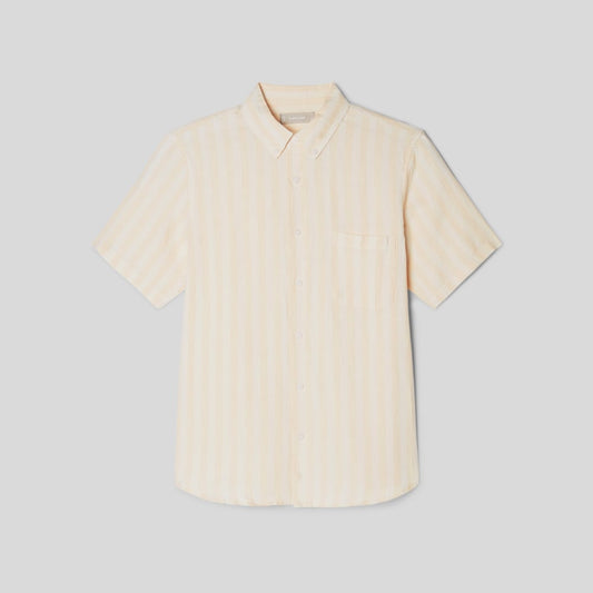 The Classic Short-Sleeve Shirt in Linen | Brazilian Sand / Canvas Tan