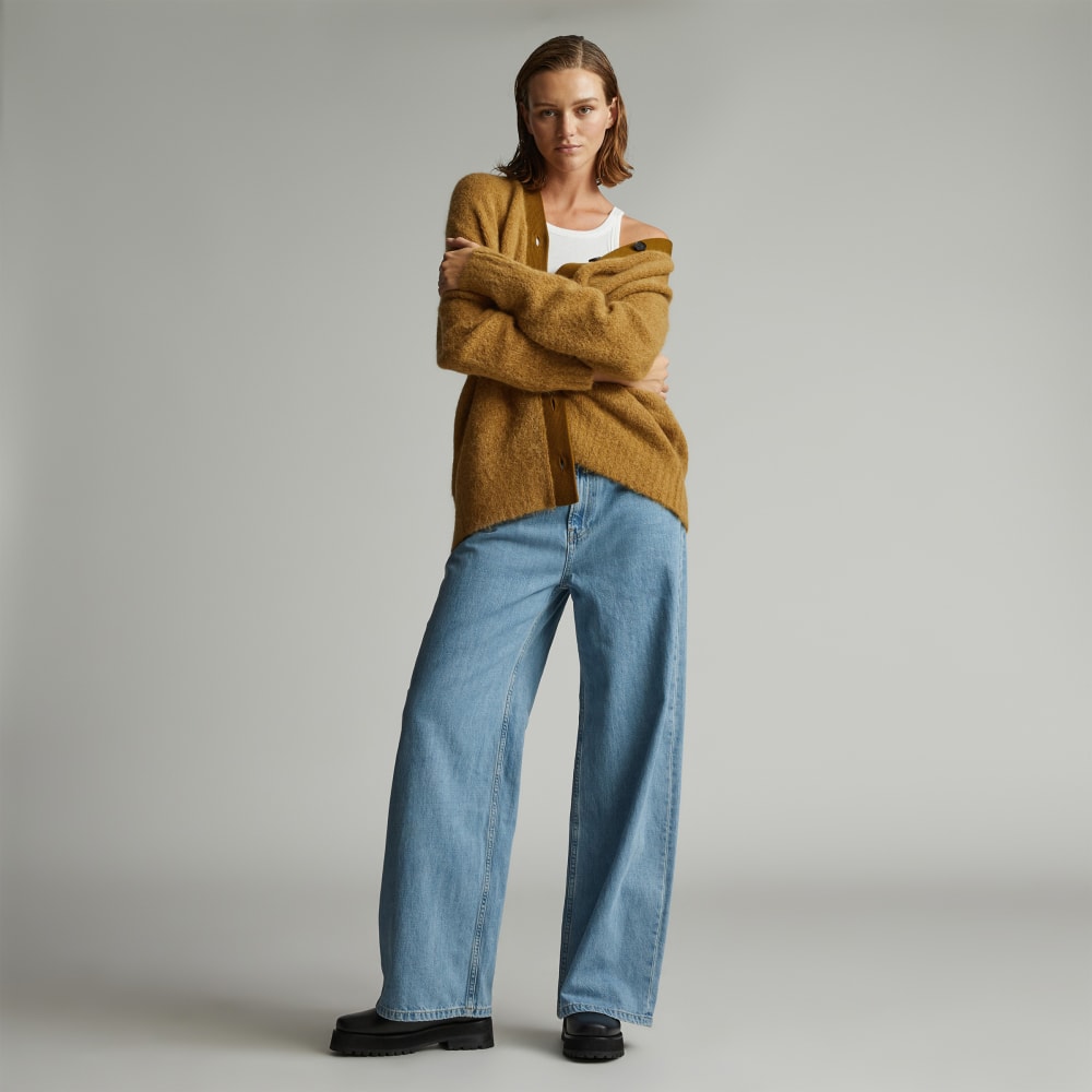 The SuperFuzz Alpaca Oversized Cardigan | Dijon