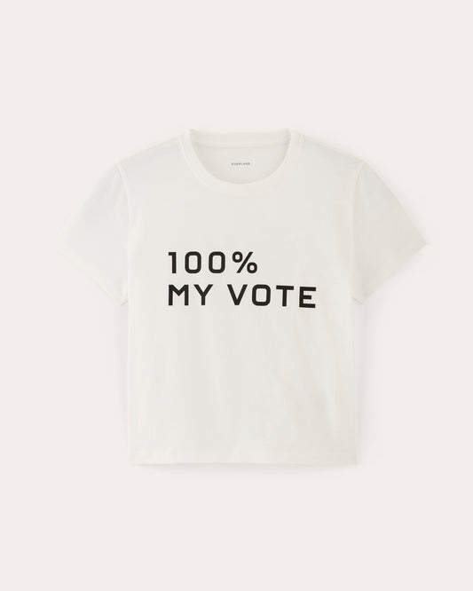 The Voter Tee in Essential Cotton | White