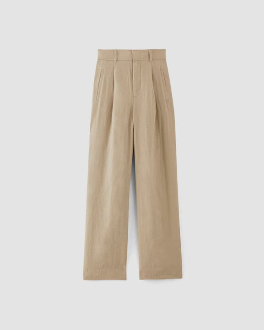 The Linen Way-High® Drape Pant | Trench Coat Khaki