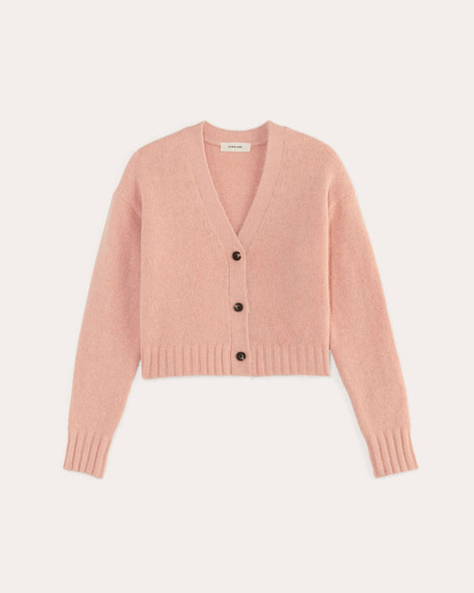 The Boxy Cardigan in Alpaca | Blush Pink