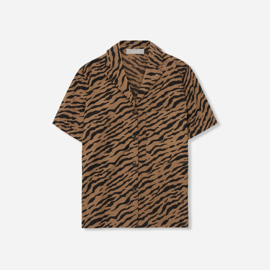 The Poplin Shirt | Tiger Stripe Toasted Coconut