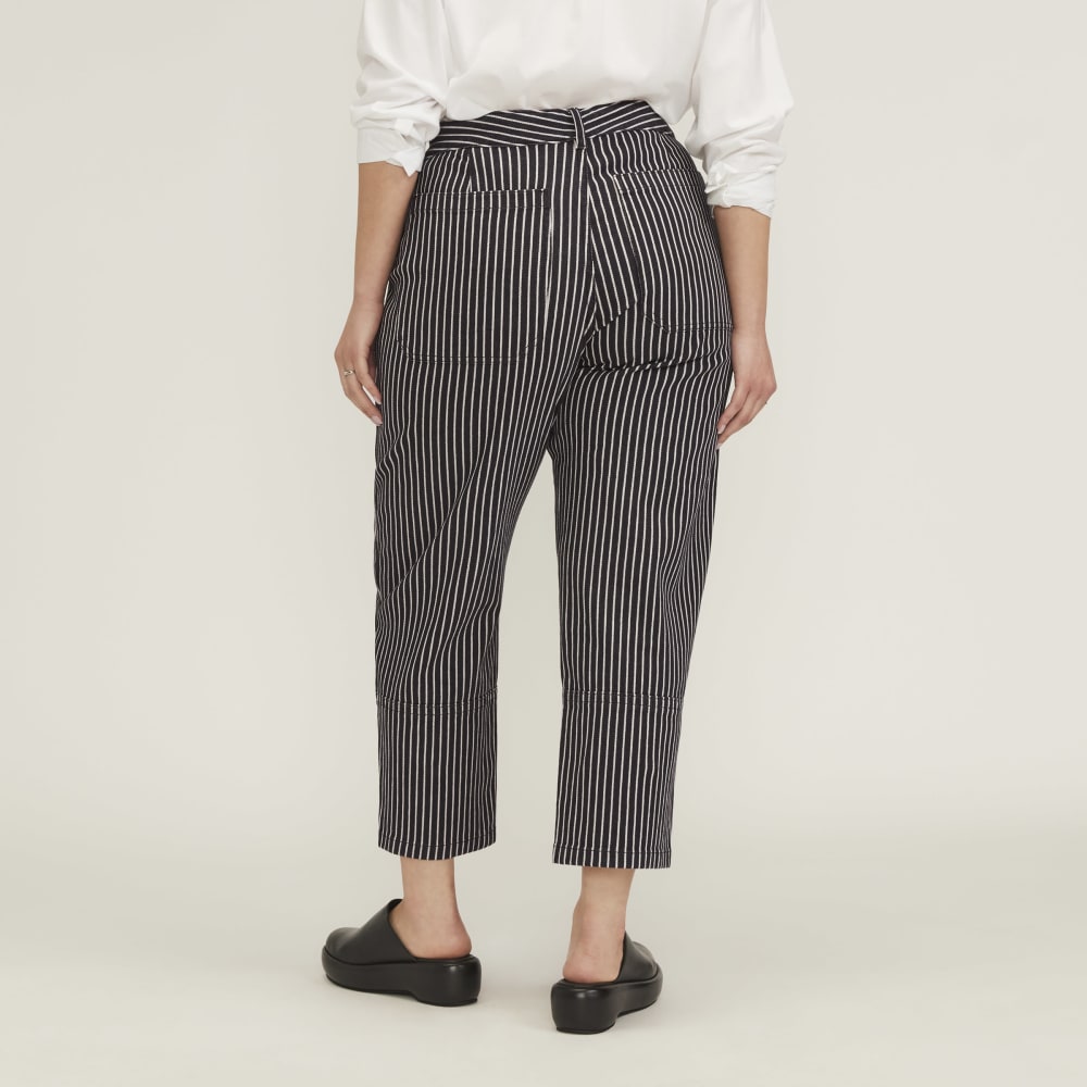 The Utility Barrel Pant | Black / Bone | Regular