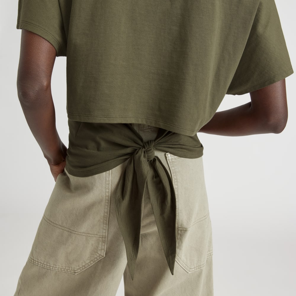 The Organic Cotton Tie Back Tee | Kalamata