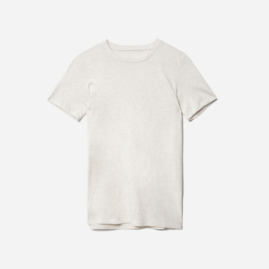 The Organic Cotton Crew Tee | Heathered Oat