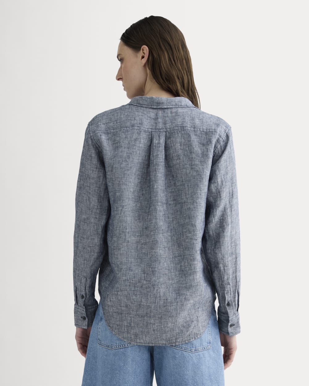 The Must-Have Shirt in Linen | Navy Chambray