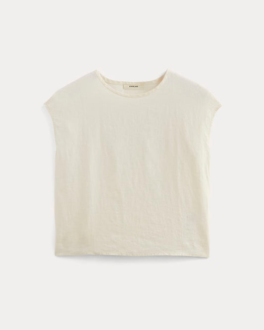 The Muscle Top in Linen | Bone