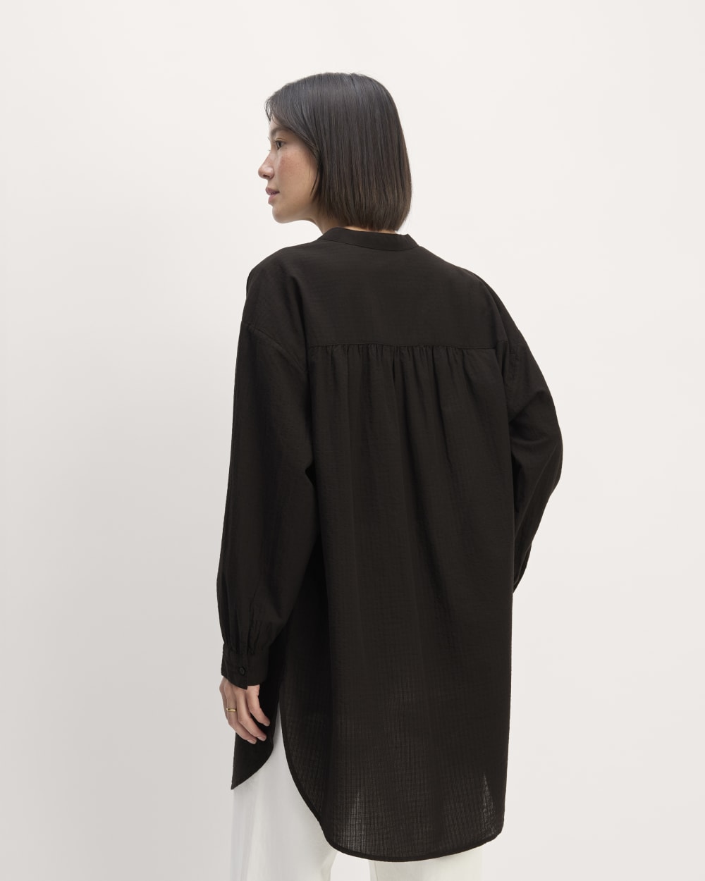 The Gauze Oversized Shirt | Black