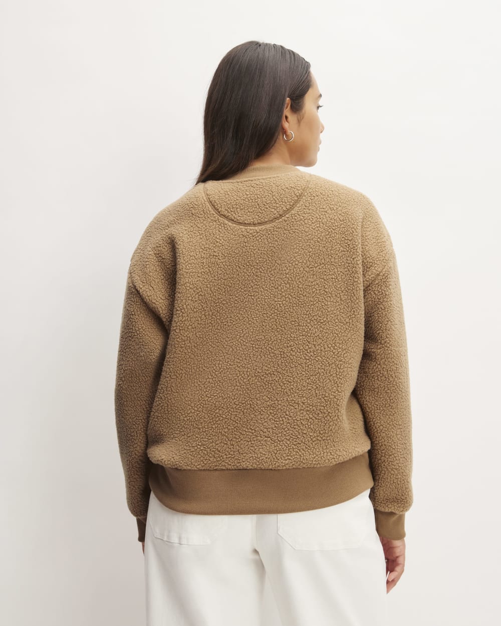 The ReNew Fleece Oversized Crew | Tiger's Eye
