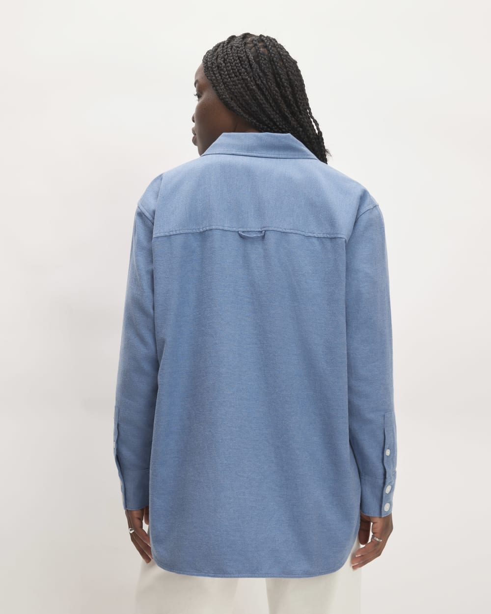 The Classic Cotton Flannel Shirt | Heathered Heritage Blue