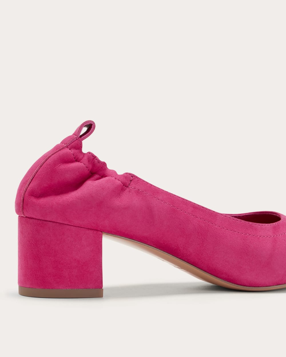 The Day Heel | Red Currant Suede