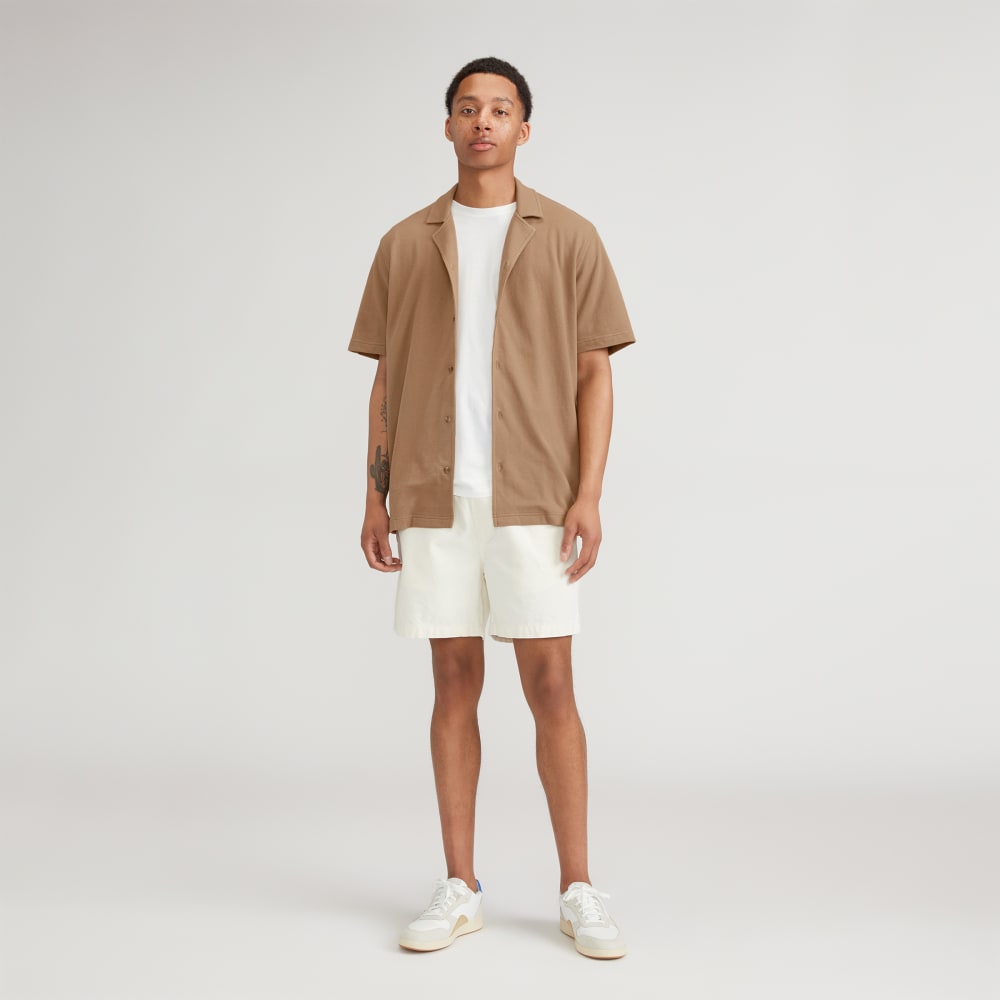 The Pique Short-Sleeve Shirt | Toasted Coconut