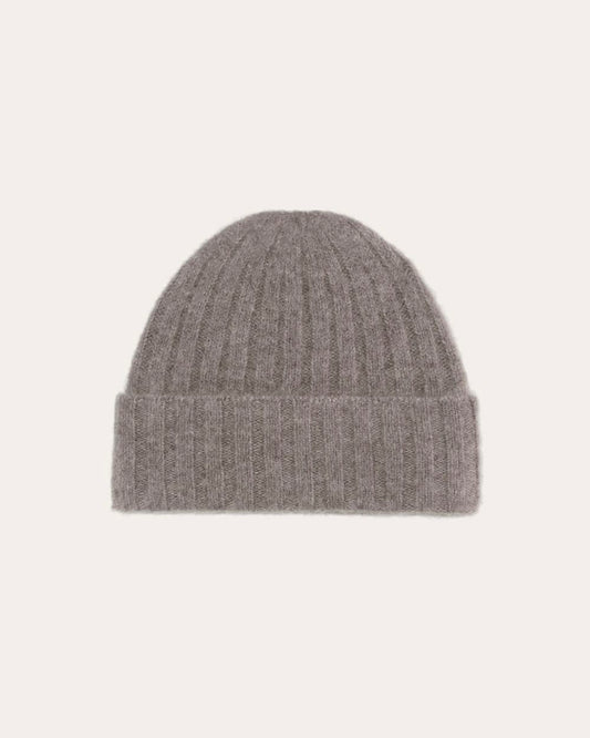 The Alpaca Beanie | Taupe Melange