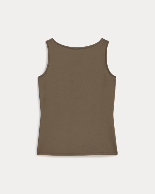 The Form Boatneck Tank | Deep Taupe