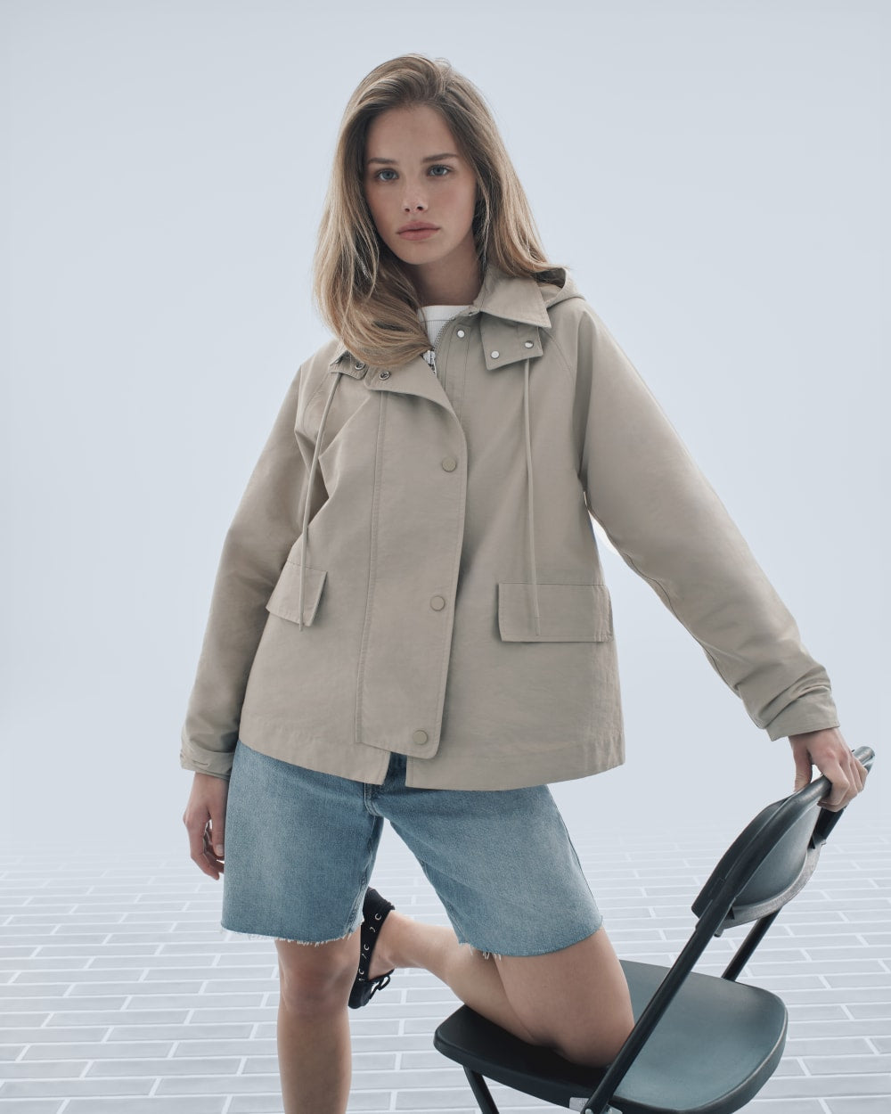 The Short Anorak | Trench Coat Khaki