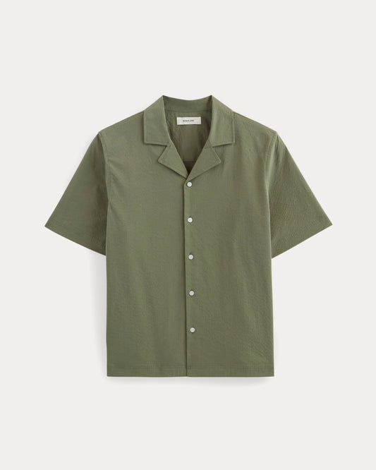 The Seersucker Resort Shirt | Lichen Green