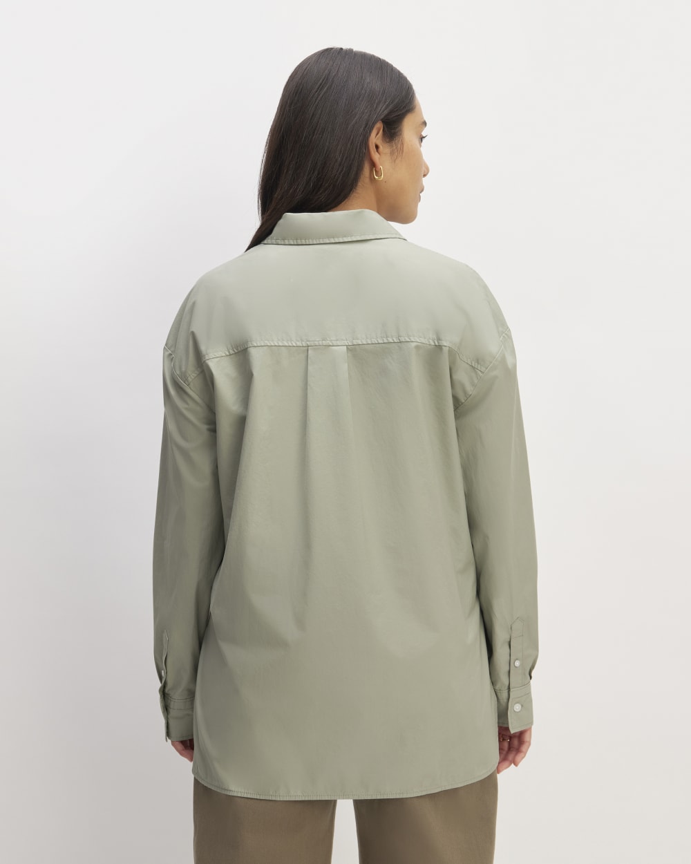 The Supima® Cotton Boyfriend Shirt | Sage Green