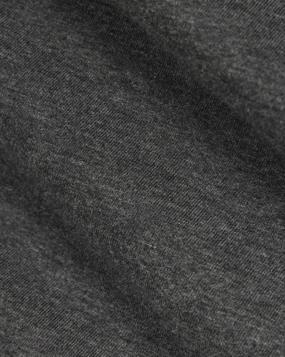 The Slim Long-Sleeve Crew in Essential Cotton | Heathered Soot