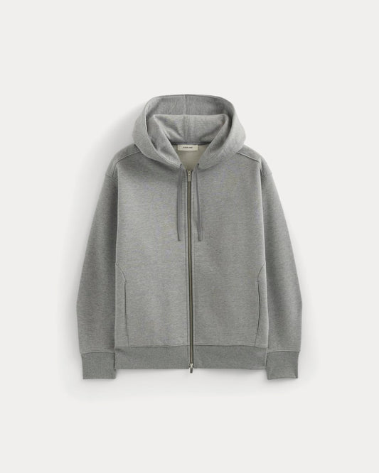 Luxe Fleece Full-Zip Hoodie | Vintage Heather Grey
